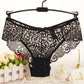 3PCS Ladies Mid Waist Sexy Panties Premium Lace Lace Women Briefs Plus Size Lingerie Shorts Transparent Underwear Women Hollow Out Panties