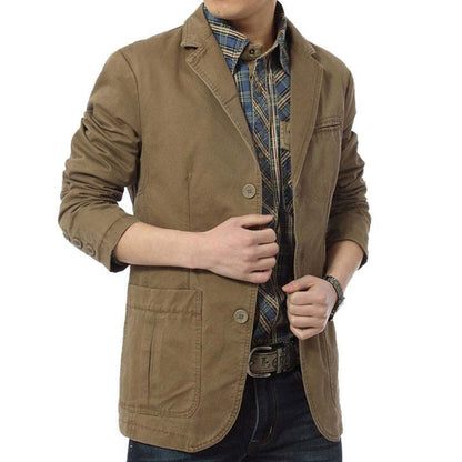 2021 Spring Autumn Men's New Coat Men's Single-breasted Suit Men's Casual jacket