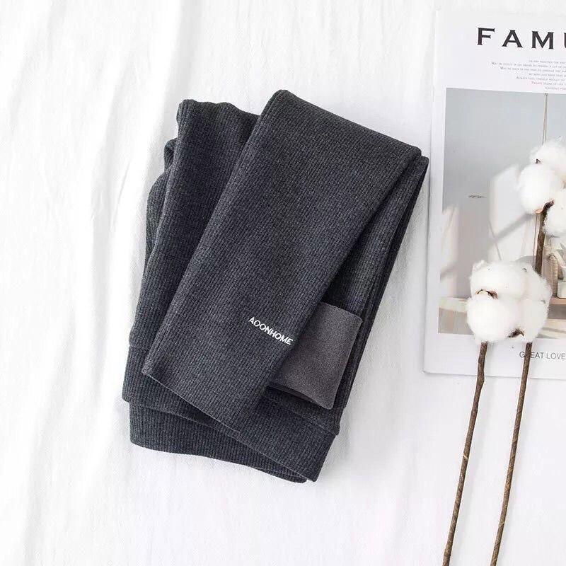 Leggings Women's Winter Stovepipe Trousers Women Wear High Waist Thin Fleece Warm Pants