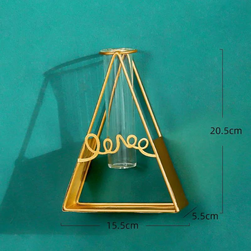 Iron Art Flower Arrangement Flower Device Wall Decoration Pendant Wall-mounted Flower Stand with Light Strip