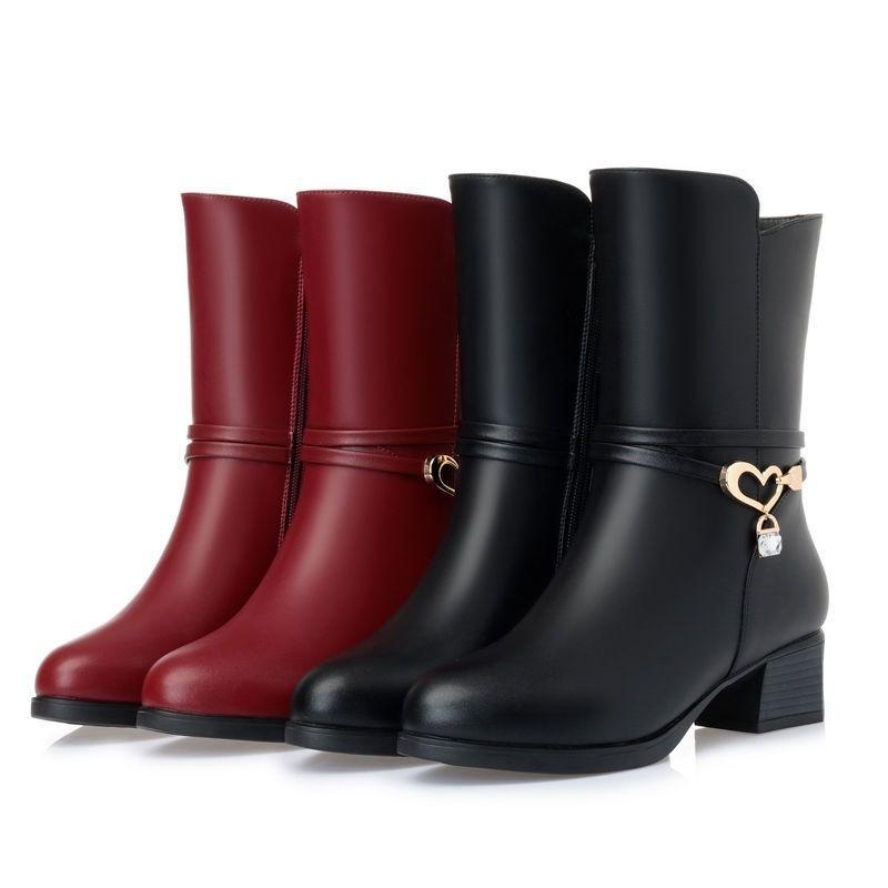 Winter Plus Velvet Thick Cotton Shoes Comfortable and Warm Martin Boots Soft Soled Ankle Boots