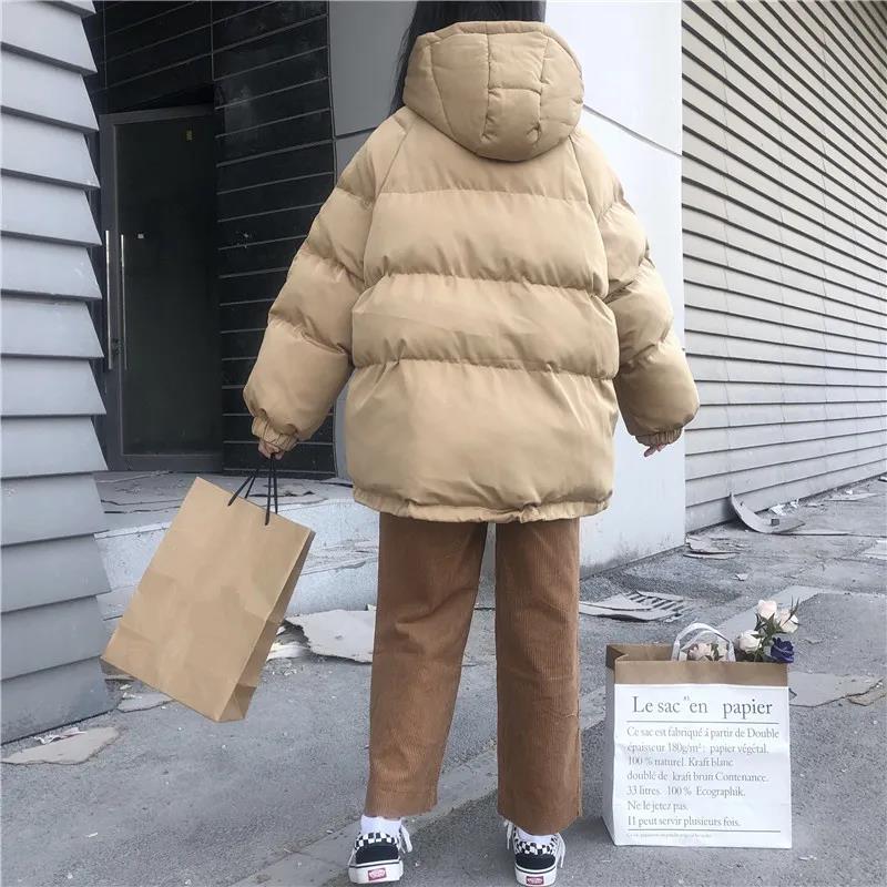 Cotton-padded Jacket Women's Winter Cotton-padded Jacket Korean Style Loose and Thick Student Short Down Padded Jacket