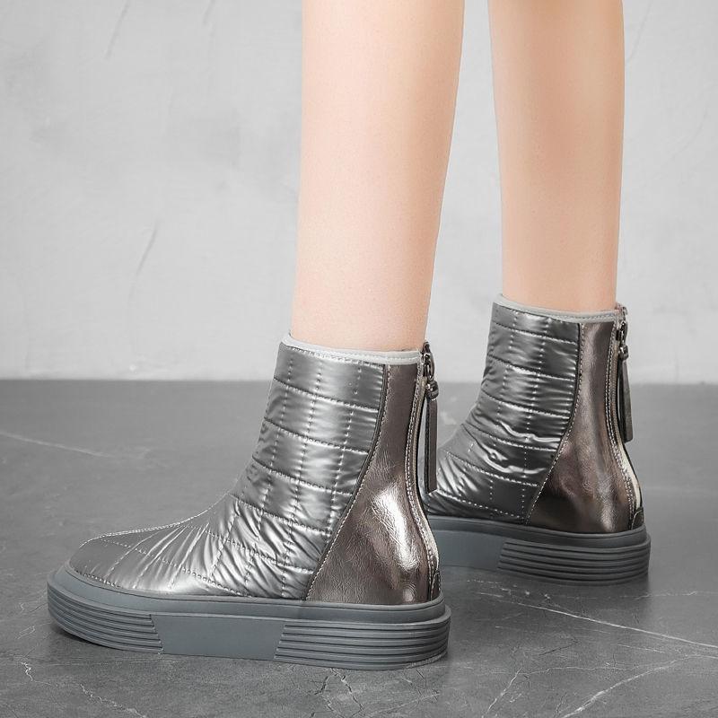 Snow Boots Women's Thickened Warm Autumn and Winter Cotton Shoes Thick-soled Waterproof Non-slip Martin Boots