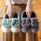 New Fashion Autumn Winter Cotton Slippers Rabbit Ear Home Indoor Slippers Winter Warm Shoes Womens Cute Plus Plush Slippers
