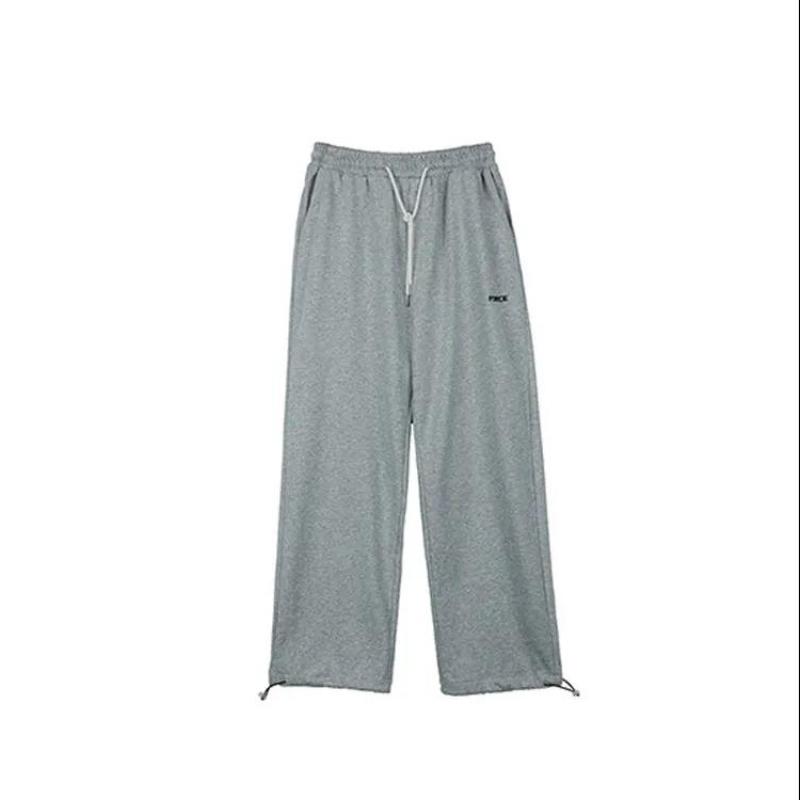 Summer Thin Straight Hole Casual Sports Pants Female Student Korean Version Loose and Thin Drape Mopping Trousers