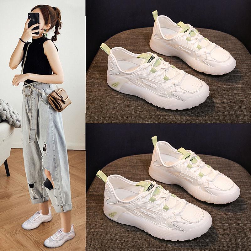 Women Sneakers Female Vulcanzied Flat Lace Up New Fashion Breathable Mesh White Shoes Woman Casual Shoes Woman