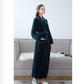 Flannel Couple Bathrobe Men Winter Thick Cashmere Home Clothes Ladies Long Robe Coat Soft Shawl Bathrobe