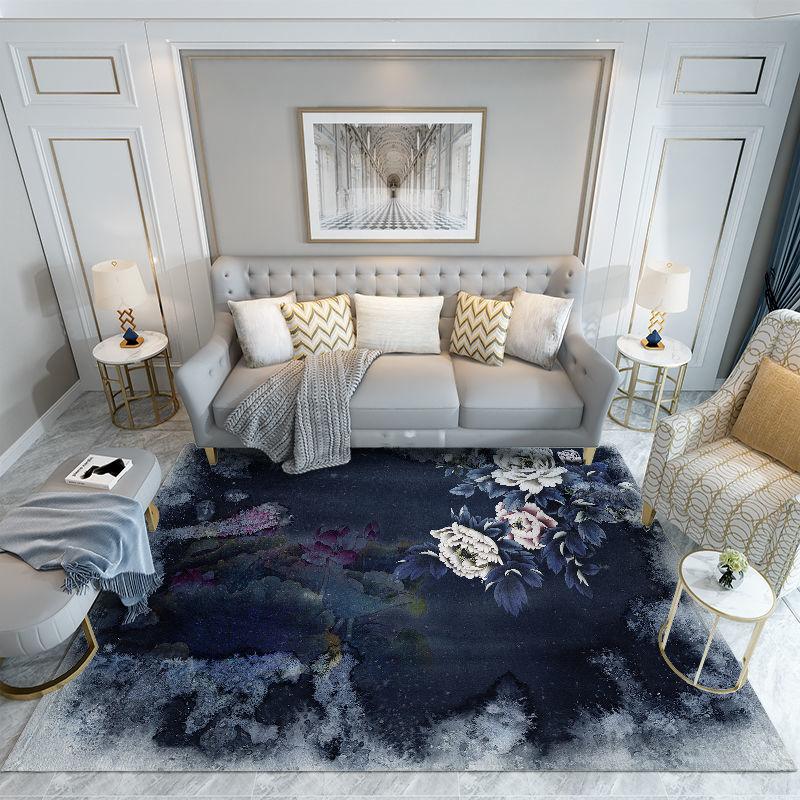 Ins Living Room Carpet Bedroom Dirt-resistant Washable Cut-out Blankets Floor Mats and Dirt-resistant