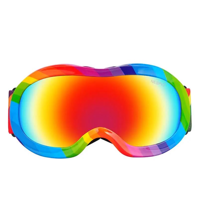 Children's Ski Goggles Men and Women Double Anti-fog Outdoor Mountaineering Snow Skiing Goggles 3-14 Years Old