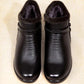 Winter Cotton Shoes Ladies Plus Velvet Thick Warm Middle-aged and Elderly Short Boots Soft Bottom Old Leather Shoes Flat Shoes
