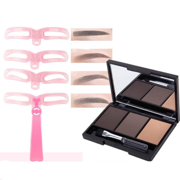 Waterproof sweat-proof fine powder student beginner thrush set eyebrow powder eyebrow pencil