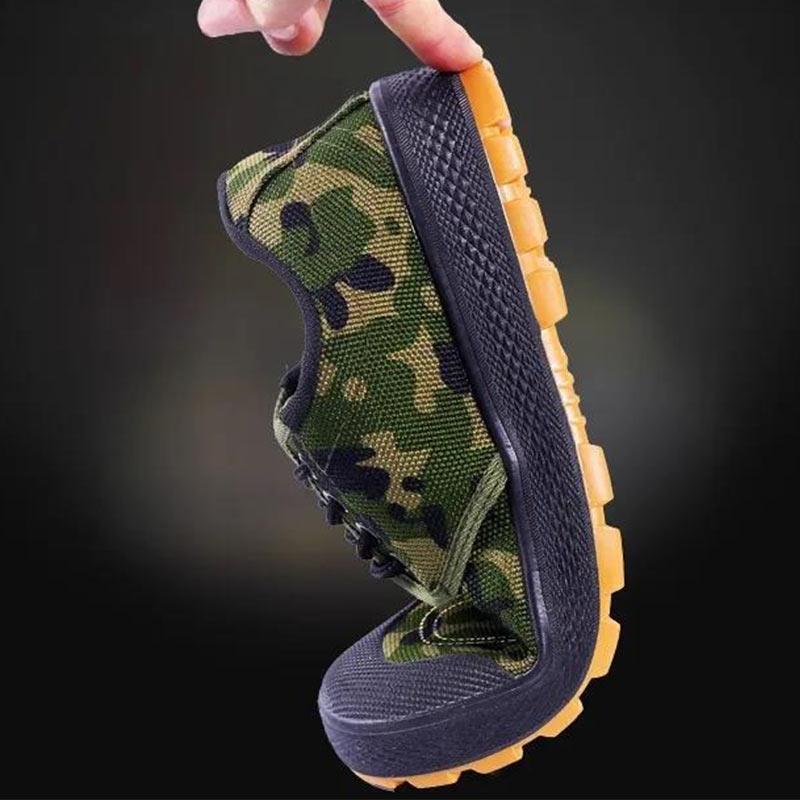 Tendon Bottom Non-slip Wear-resistant Liberation Shoes Low-cut Camouflage Military Training Farm Work Labor Insurance Shoes for Men and Women