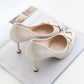 Soft Leather High-heeled Shoes Female Students Stiletto Spring  Autumn Fashion All-match 5cm Single Shoes Women