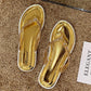 Flip-flops Female Summer Wear Korean Fashion All-match Sandals and Slippers Rhinestone Personalized Flip-flops Non-slip Beach Shoes