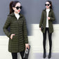 WTEMPO Cotton-padded Jacket Women's Mid-length Slim Padded Jacket Middle-aged Mother Down Padded Jacket