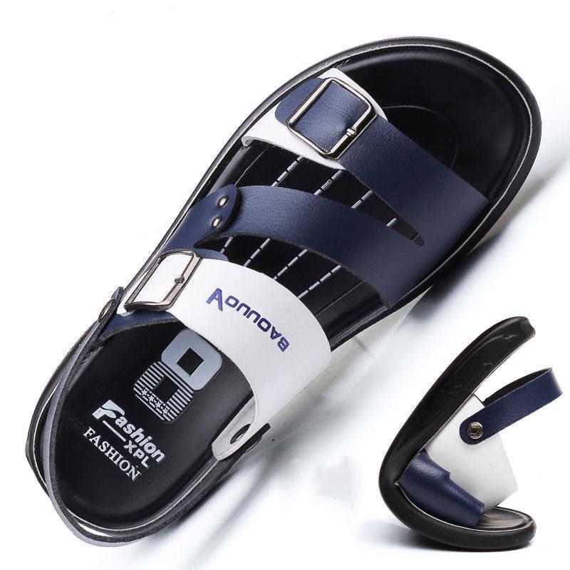 Men's Breathable Summer Sandals Beach Slide Sandals Shoes Fashion Wild Breathable Male Footwear