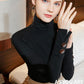 Fashion Women's Pullover Winter High Neck Women's Bottoming Shirt Long-sleeved Solid Color Slim Women's Cotton Top