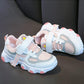 2021 Trend High Quality Children Sping Shoes Breathable Sneakers for Girls Lightweight Kids Sports Soft Bottom