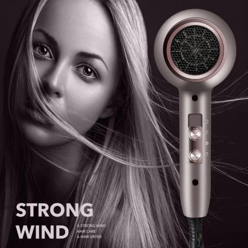 1200W Inverter Hair Dryer Set High Power Blue Care Hot/cold Hair Dryer Barber Equipment for Home Hair Salon