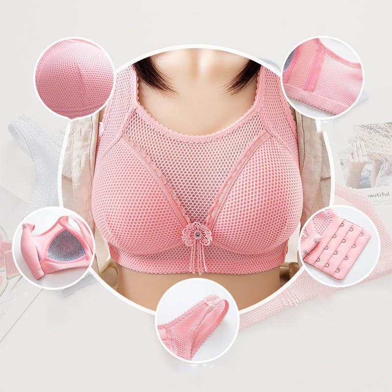 Ladies Gathering Anti-Sagging Bra Thin Section Breathable Lightweight Big Breasts Showing Small Anti-glare No Steel Ring Vest Tube Top