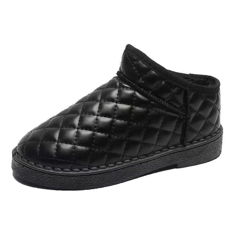 Women's Snow Boots Winter Warm Plus Velvet Flat Shoes Waterproof Non-slip Warm Ankle Boot Short Boots