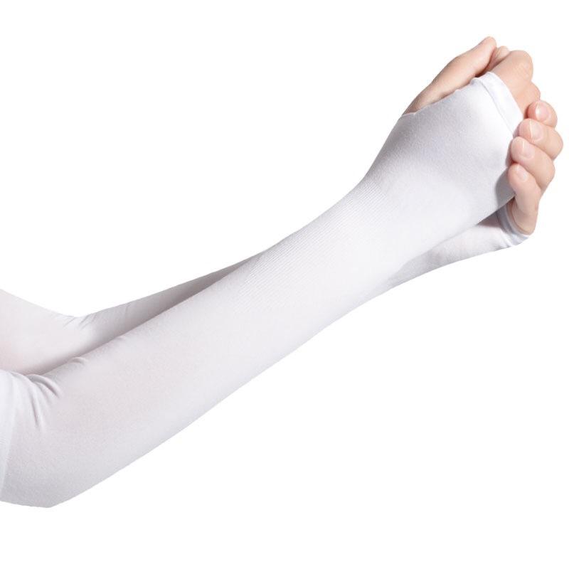 3 Pairs Women Long Gloves Ice Silk Sunscreen Arm Sleeves Sun UV Protection Arm Warmer Half Finger Sleeves
