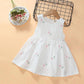 Girls Dress Summer Simple Print Children's Skirt Little Girl Princess Dress Round Neck Sleeveless A-line Skirt Thin Dress