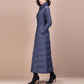 Women's Winter Korean Loose Quilted Coat Warm Stand-collar Down Jacket Women's Solid Color Patent Leather Long Down Jacket