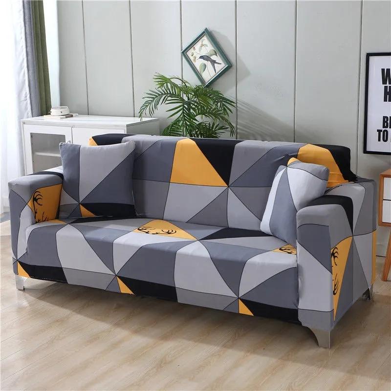 Covers for Couches Elastic Sofa Cover for Living Room Simple Casual Sofa Sets Anti Slip Flower Print 1/2/3/4 Seaters