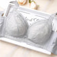 Women's Sexy Lace Large Size Underwear for Big Breasts Comfortable Adjustable Ultrathin Bra Female Full Cup Underwear Gather No Steel Ring Brassiere
