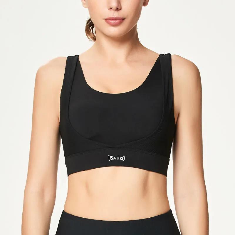 Women's Clothing Fashion Fitness Solid Color Sleeveless Backless Cross Bandage Sports Wear Tank Tops
