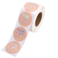 500 Sheets/roll Kraft Paper Round Sticker Thank You Label Sticky Note Baking Packaging Decoration Tasteless
