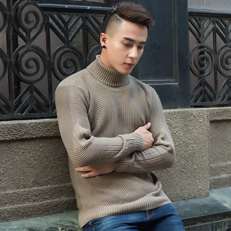 Cotton Sweater Men 2019 Autumn Fashion Long Sleeve Knitted Pullover Men Cashmere Sweater Men Clothes