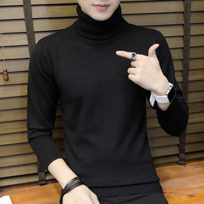 Sweaters Men Winter Warm Turtleneck Sweater Knitted Mens Sweater Casual Slim Pullover Male Pullovers