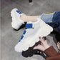 Trifle Small White Shoes Women Spring  Summer Candy Color Velcro Mesh Breathable Sneakers Thick-soled Running Shoes