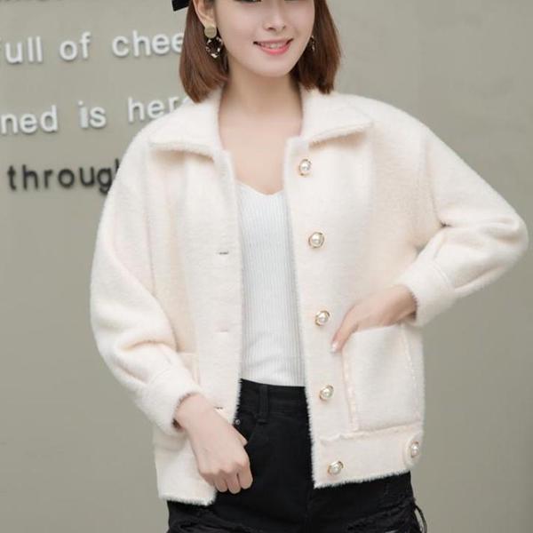 Woman Winter One Button Jacket Coat Pocket Wool Blend Cape Keep Warm Outwear Tops