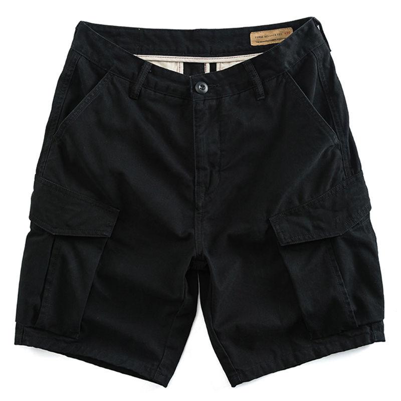 Summer Overalls Shorts Sports Five-point Pants Men's Loose Straight Multi-pocket Casual Pants