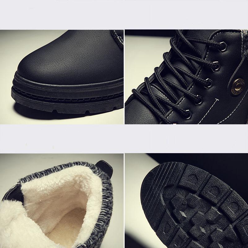Large size boots shoes Outdoor Snow boots Non-slip Wear resistant Martin boots Men's Combat boots