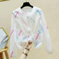 Summer Printed Sunscreen Women's Loose Long-sleeved Hooded Thin Casual Jacket