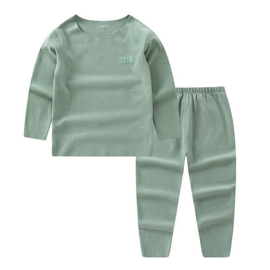 Children's Underwear Set Seamless Self-heating Autumn Clothes Long Pants Suit Baby Thermal Underwear Autumn and Winter Home Service