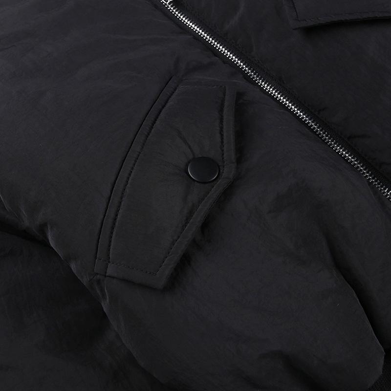 Winter Jackets for Women 2021 Fall Winter New Fashion Short Slim Parkas Motorcycle Biker Coat Ladies Black Gothic Ins Down Jacket