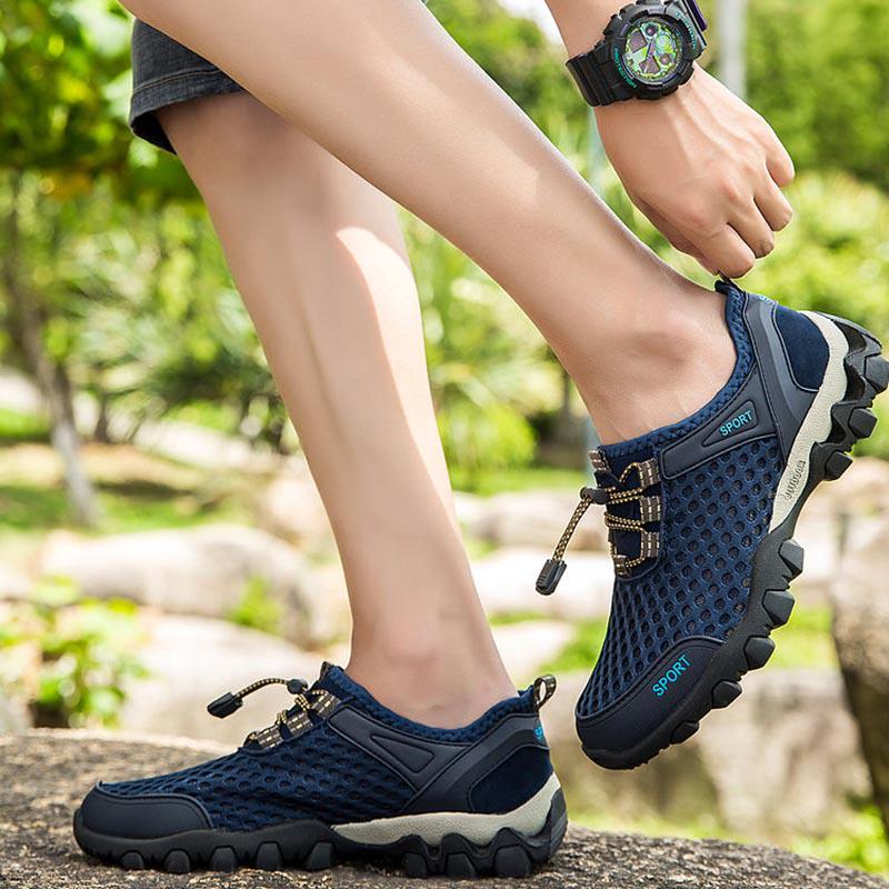 Water Sneakers Men Non Slip Hiking Climbing Aqua Shoes Beach Barefoot Upstream Shoes Seaside Footwear Male Outdoor Sport