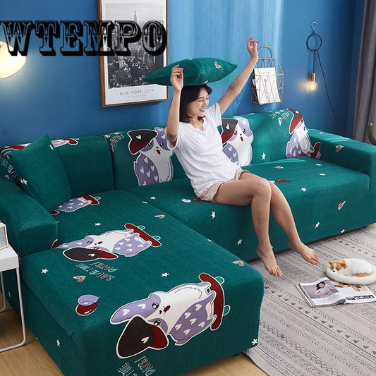 Elastic Slipcover Stretch Sectional Sofa Covers for 1/2/3/4-seater Corner Sofa Covers Couch Cover