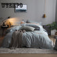 Bedding Set Cotton 4-piece Lotus Leaf Lace Sheets Comfortable Cotton Solid Color