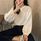 Fall Solid Simple oversized Tee harajuku long T Shirt Women T-shirts White Black long Sleeve Pullover
