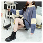 Lazy Style Pullover Sweater Women Loose Loose Outer Wear All-match Jacket Thick Hooded Knitted Coat