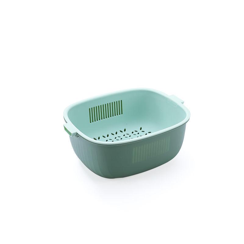 Drain Basket Plastic Kitchenware Daquan Multifunctional Fruit and Vegetable Washing Basket Two-piece Set