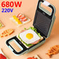 680W Sandwich Making Machine Frying and Grilling Machine Waffle Maker Kitchen Supplies for Breakfast