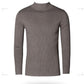 Men's Half Turtleneck Sweater Men's Thick Autumn and Winter Slim Sweater Korean Casual Pullover Mid-neck Knitted Bottoming Shirt
