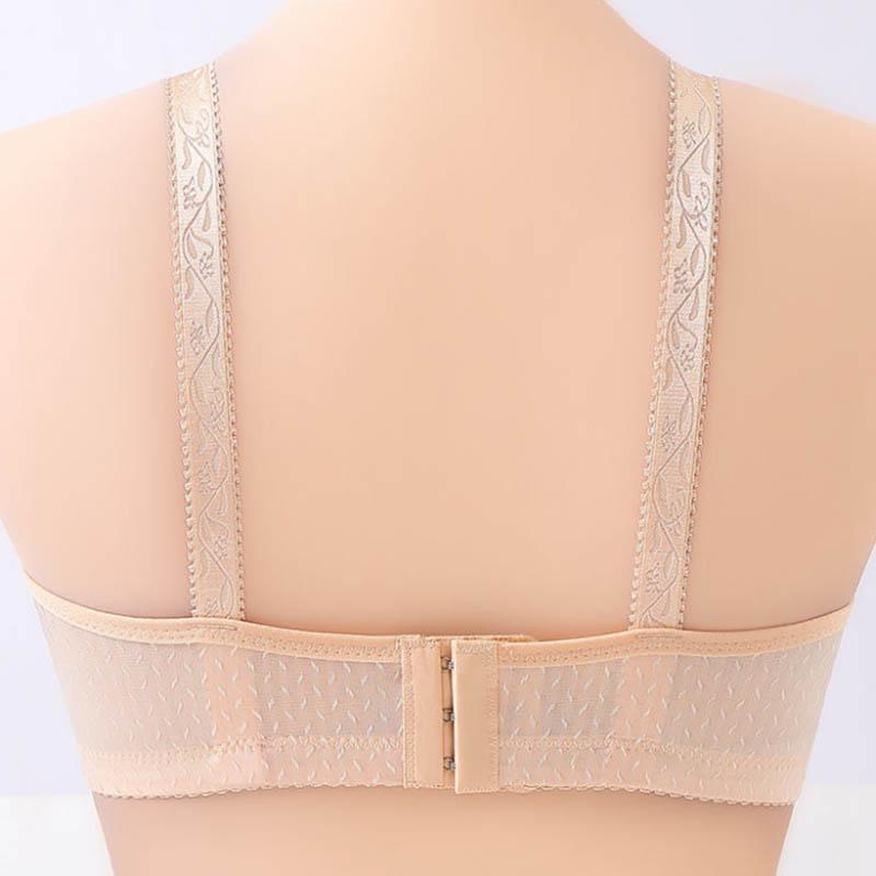 No Steel Ring Sexy Large Size Thin Tube Top Anti-glare Bra Gathers The Pair of Breasts To Prevent Sagging Non-magnetic Breathable Light Bra